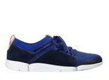 Clarks Tri Amelia Donna Blu Scuro In Pelle Leggera 35,5