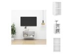 Vidaxl Mobile Tv A Parete Bianco 37X37X72 Cm Materiale Legno - Mobili Tv