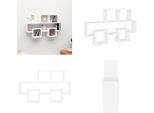 Vidaxl Mensola A Muro A Forma Di Auto Bianca 82X15X51 Cm In Legno - Mensola A Muro - Mensola A Muro - Mensola A Muro - Mensole A Muro