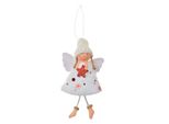 Ciondolo Angelo Di Natale Clayre & Eef 15 Cm Bianco Sintetico