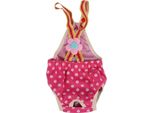 Femmina Cane Pannolino Mestruale Dispenser Biancheria Intima Cotone Riutilizzabile Lavabile Pantaloni Rose Red Xl