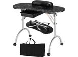 Tavolo Da Manicure Costway Con Poggiapolsi, Tavolo Cosmetico Portatile Per Unghie, Postazione Mobile Per Manicure Con Borsa 90 X 37 X 69Cm