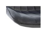 CLP Barhocker Toni Samt Chrom Farbe:Dunkelgrau;Gestell Farbe:Chrom