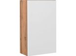 HäNgeschrank Welltime "Lucca", Weiß (Eichefarben, Weiß, Matt), B:40Cm H:64Cm T:20Cm, SchräNke, HäNgeschrank