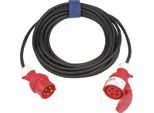 Prolunga Cee 32 A 400 V 25M H07RN-F 5X4 Mm² Nero IP44
