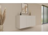 Moderno Pensile Bianco, Design Minimalista - 3 Ante