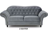 Divano Chesterfield In Tessuto Grigio Divani Soggiorno Divano Seduta Imbottitura Mobili