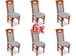 Sedia Imbottita Poltrona Poltrona Seduta Tessile Set Di Poltrone Nuova Cucina Sedia Sala Da Pranzo 6X Sedie