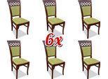 Sala Da Pranzo Sedie Legno Design Poltrona Imbottitura Set 6X Sedie Sedia Gruppi Tessili