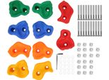 I Bambini Che Si Arrampicano Sulla Parete Di Arrampicata Tiene Set Colorato Pratico Parco Giochi Accessori