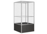 VidaXL Vogelkäfig Verzinkter Stahl Vogelvoliere Vogelhaus mehrere Auswahl 1,11 m, 1,07 m, 2,115 m