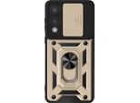 Mayaxess, Cover Samsung S25 Edge Protezione Fotocamera Ad Anello, Oro