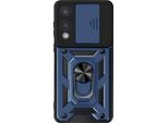 Mayaxess, Cover Samsung S25 Edge Protezione Fotocamera Ad Anello, Blu Scuro