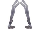 2 Pezzi Gamba Da Calza Per La Presentazione Di Calze E Calzini, Supporto Per Calze, Gamba Decorativa Femminile 74 Cm Piede Decorativo Con Supporto, Gamba Da Manichino Con Forma Realistica, Gamba Da Calza Trasparente