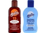 Malibu Tanning Oil SPF15 200 Ml + Balsamo Dopo Abbronzatura 200 Ml