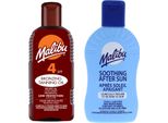 Malibu Tanning Oil SPF4 200Ml + Balsamo Dopo Abbronzatura 200 Ml