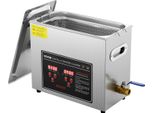 Vevor Pulitore A Ultrasuoni Pulitore A Ultrasuoni Per Acciaio Inox 349 W, 6 L Pulitore A Ultrasuoni Con Display Digitale 0-30 Min, Pulizia A Ultrasuoni Per Gioielli, Occhiali, Orologi Ecc.