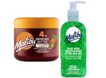 Malibu Tanning Accelerator SPF4 300 Ml + Gel Aloe Dopo Abbronzatura 200 Ml