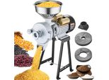 Mulino Per Cereali Vevor Mulino Per Spezie 3 Kw, Mulino Per Mais Commerciale Con Tramoggia, Macchina Per Polveri Con Forza Regolabile, Mulino Per Cereali Ad Alte Prestazioni Per Mangimi Mulino Per Grano Mulino A Secco E Umido 50 Kg/H