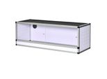 Terrarium aus Aluminium für Reptilien Amphibien Reptilienzuchtbox Schwarz