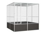 VidaXL Vogelkäfig Verzinkter Stahl Vogelvoliere Vogelhaus mehrere Auswahl 2,135 m, 2,175 m, 2,115 m