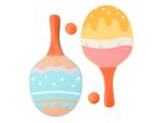 Beachtennis-Set, 3-teilig