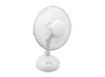 Ventilatore Da Scrivania Oscillante Bianco Ø 23 Cm 2 Velocità Ventilatore Da Scrivania Raffreddatore D'aria Ventola