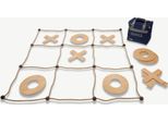 Xxl Tic Tac Toe Gigante - 120X120 Cm - Tic Tac Toe Ad Angolo - Legno Eco India - Borsa In Tela