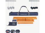 Ubergames - Gioco Del Golf A Scala - Palline Da Golf Dure - Nero/Bianco - Legno Duro - Con Borsa
