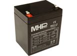 Mhpower MS5-12 Batteria Al Piombo Agm 12V/5Ah, Faston F1 - 4,8Mm; MS5-12