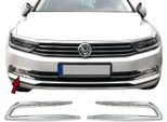 Telaio Faro In Acciaio Inox Cromato Per Vw Passat 3G B8 | Da 2014-