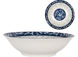 Scala Clayre & Eef Ø 21X5 Cm In Vetroceramica Bianca Blu