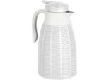 Tazza Excellent Houseware, Vetro/Polipropilene Resistente Al Calore, 15X26,5 Cm, Bianco