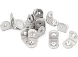 30 Connettori A L In Legno 20X20 Mm | Staffe Angolari A 90 Gradi Per Mobili, Armadi E Librerie | Staffe In Ferro Perforato | Staffe Per Mobili - Staffe In Metallo | Staffe Per Sedie | Staffe Per Pannelli Perforati