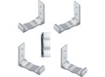5 Pezzi Gancio Pieghevole Da Parete | Gancio Pieghevole Multifunzionale | Gancio Per Asciugamani Da Parete A 90° Gradi | Supporto Per Cuffie - Colore [Argento] - Gancio Per Cappotto In Lega Di Alluminio | Gancio Per Armadio | Gancio Per Asciugamani Da Parete