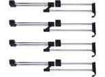 Set Di 4 Appendiabiti, Estensibile Da 30 A 52 Cm, Asta Appendiabiti Estensibile Per Guardaroba, Appendiabiti Estraibile Da Avvitare, Asta Salvaspazio Per Appendiabiti E Appendipantaloni, Accessori Per Guardaroba