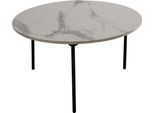 Couchtisch Gutmann Factory, Weiß (Weiß, Schwarz), B:80Cm H:42Cm T:80Cm, Tische, Couchtisch