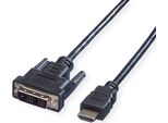 Cavo Value Dvi (18+1) St - Hdmi St, Nero, 1 M