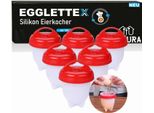 Egglettex Caldaia Per Uova Senza Ciotola Coppetta Per Uova Stampo Per Uova In Silicone Egglettes [Set Di 6]