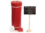 Candele In Cera D'api Rossa Della Chiesa №20 100 Pz - 2 Kg
