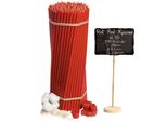 Candele Di Cera D'api Rosse Della Chiesa №30 150 Pz - 2 Kg