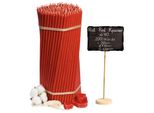Candele Di Cera D'api Rosse Della Chiesa №40 200 Pz - 2 Kg