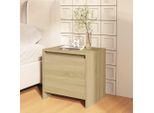 The Living Store Comodino Rovere Sonoma 45X34X44,5 Cm Materiale Legno