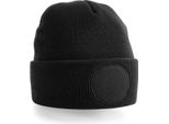 Beechfield B446 | Circular Patch Beanie - Colore: Nero - Taglia: Unica