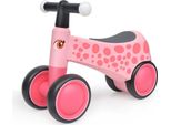 Balance Balance Bike Con 4 Ruote - Balance Bike Per Bambini - Da 1 A 3 Anni - Rosa