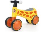 Balance Balance Bike Con 4 Ruote - Bicicletta Di Equilibrio Per Bambini - Da 1 A 3 Anni - Giallo