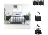 Vidaxl Comodini 2 Pezzi Neri 44X45X60 Cm In Legno - Comodini