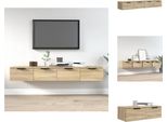 Vidaxl Armadi A Muro 2 Pezzi Rovere Sonoma 68X30X20 Cm Materiale Legno - Mensole A Muro
