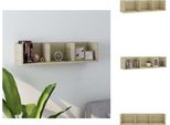 Vidaxl Scaffale Da Parete Per Cd Rovere Sonoma 75X18X18 Cm Materiale A Base Di Legno - Scaffali Da Parete