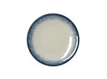 6X Piatti Piani Ø 19 Cm Vida Marina / Porcellana Bianca Blu